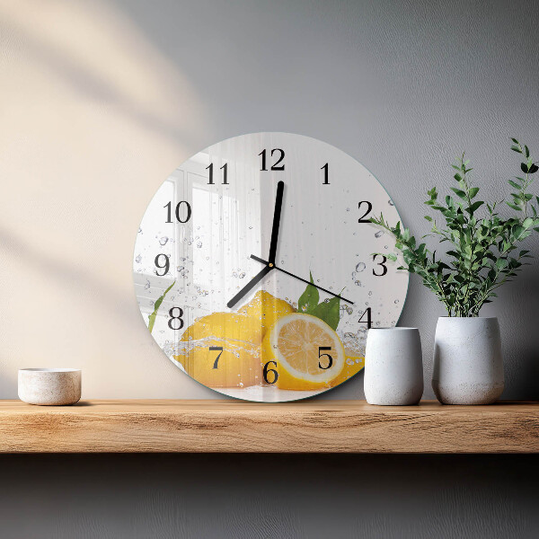 Round wall clock Lemons