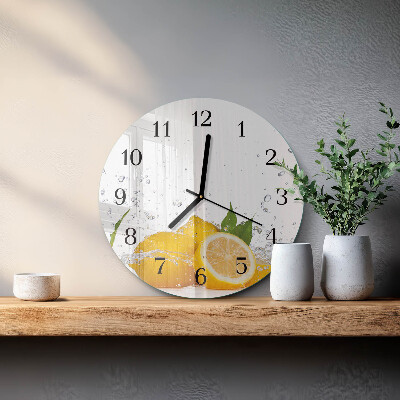 Round wall clock Lemons