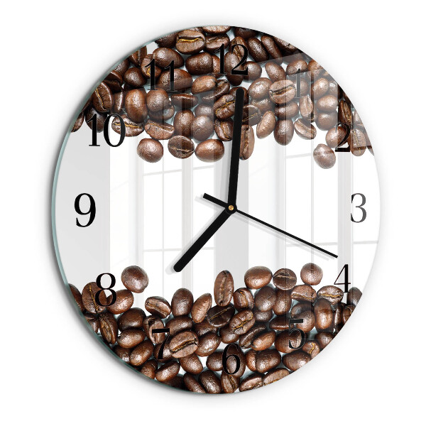 Round wall clock Coffee Beans