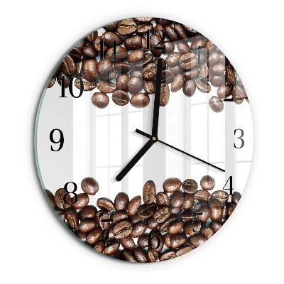 Round wall clock Coffee Beans