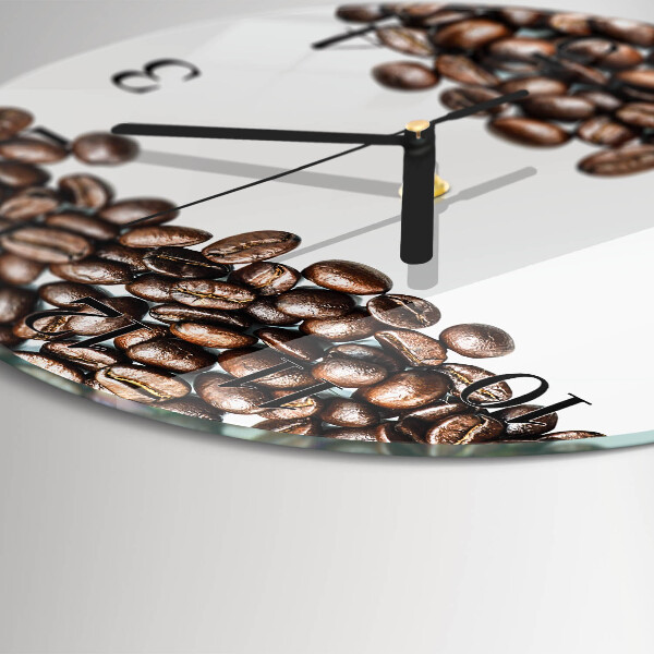Round wall clock Coffee Beans