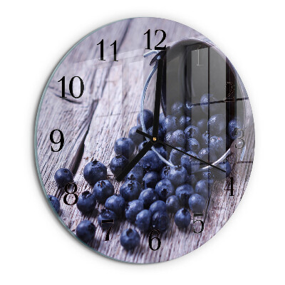Round wall clock Blueberries