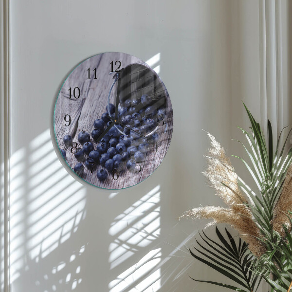 Round wall clock Blueberries