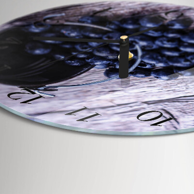 Round wall clock Blueberries