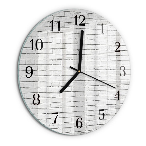 Round wall clock Brick Wall