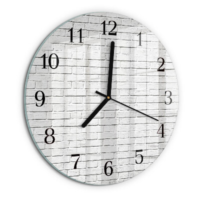 Round wall clock Brick Wall