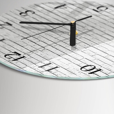Round wall clock Brick Wall