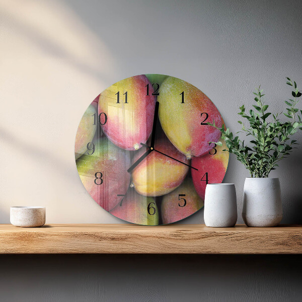 Round wall clock Fruit