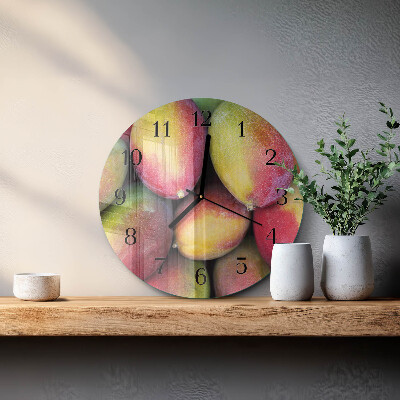 Round wall clock Fruit