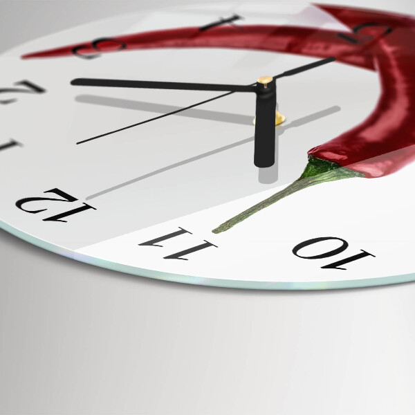 Round wall clock Chili peppers