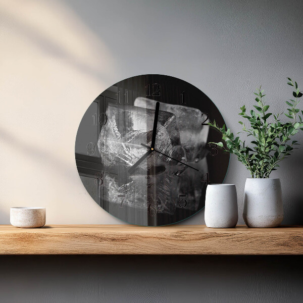 Round wall clock Ice Cubes