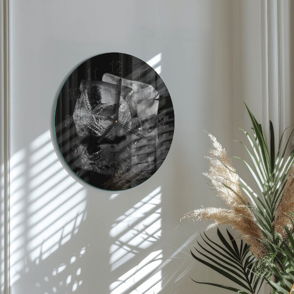 Round wall clock Ice Cubes