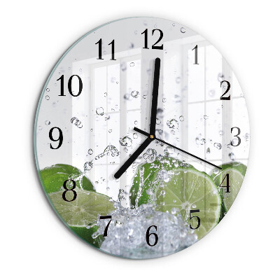 Round wall clock Calcium carbonate