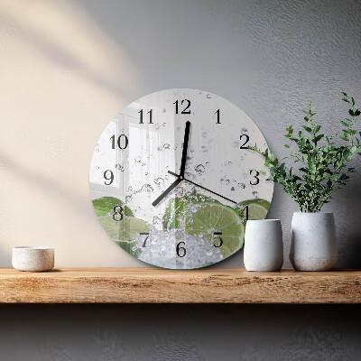 Round wall clock Calcium carbonate