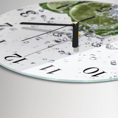 Round wall clock Calcium carbonate