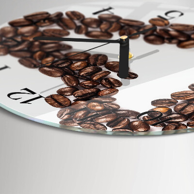 Round wall clock Coffee Beans