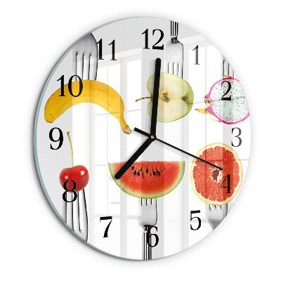 Round wall clock Fruit