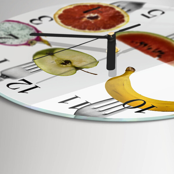 Round wall clock Fruit