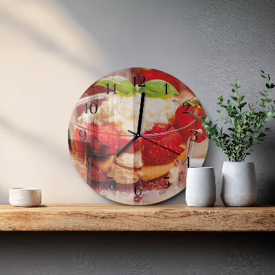 Round wall clock Fruit