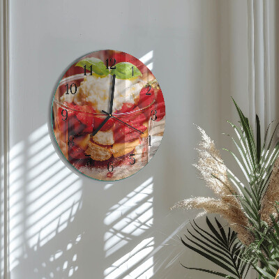 Round wall clock Fruit