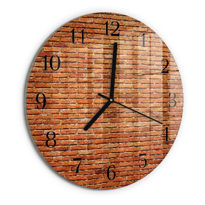 Round wall clock Bricks