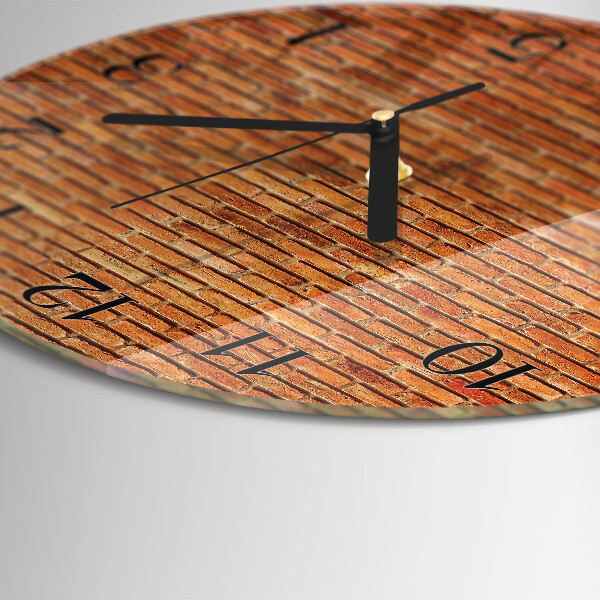 Round wall clock Bricks