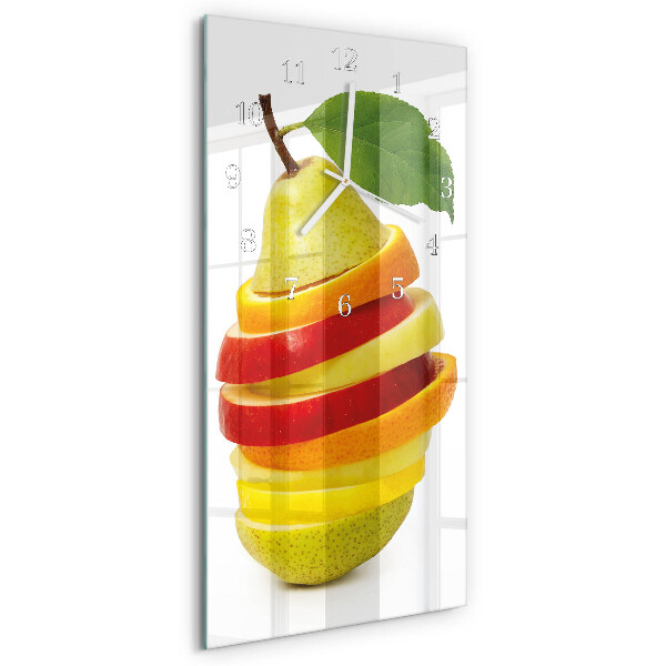 Vertical wall clock Fruit