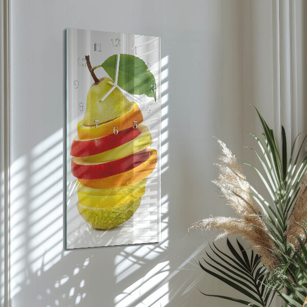 Vertical wall clock Fruit