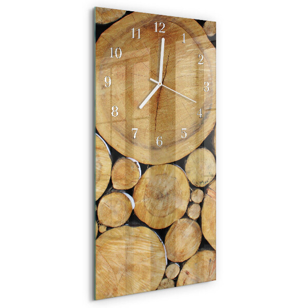 Vertical wall clock Wood