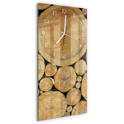Vertical wall clock Wood