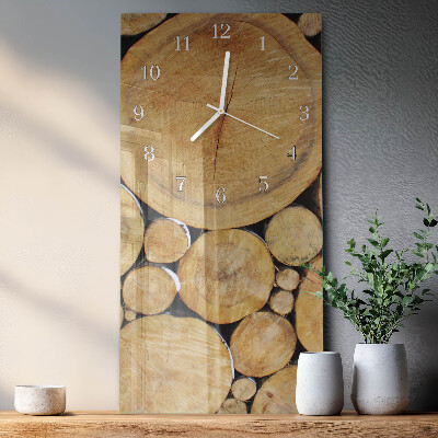 Vertical wall clock Wood