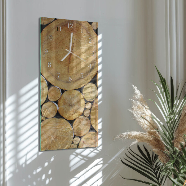 Vertical wall clock Wood