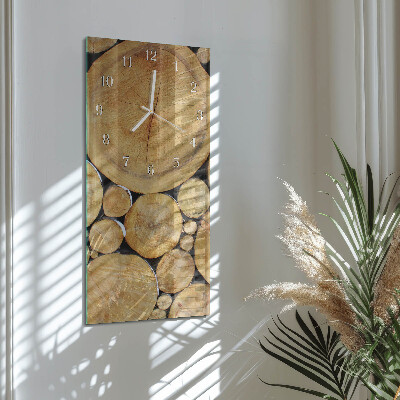 Vertical wall clock Wood