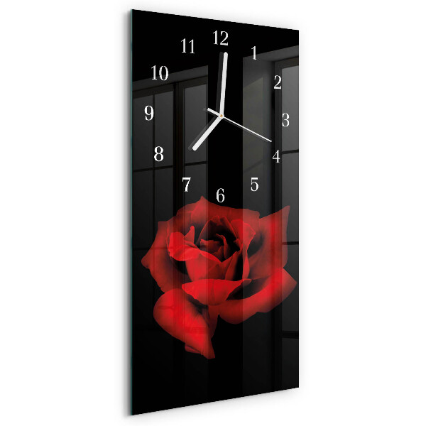 Vertical wall clock Rose