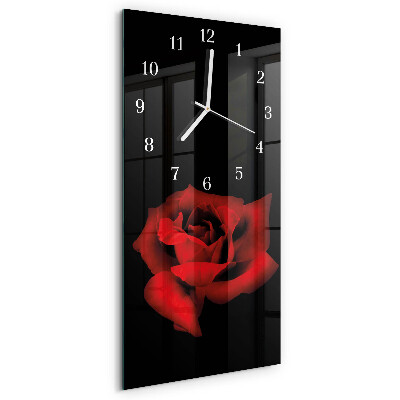 Vertical wall clock Rose