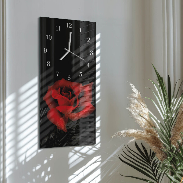 Vertical wall clock Rose