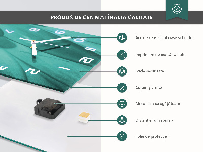 Vertical wall clock Łódź
