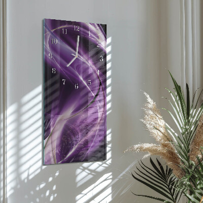 Vertical wall clock Waves