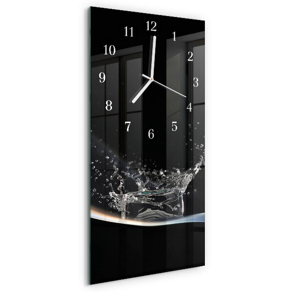 Vertical wall clock Water