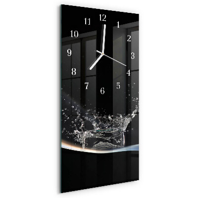 Vertical wall clock Water
