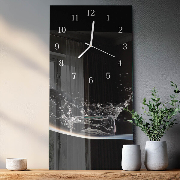 Vertical wall clock Water