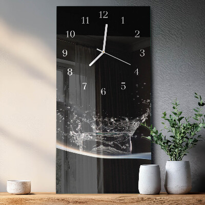 Vertical wall clock Water