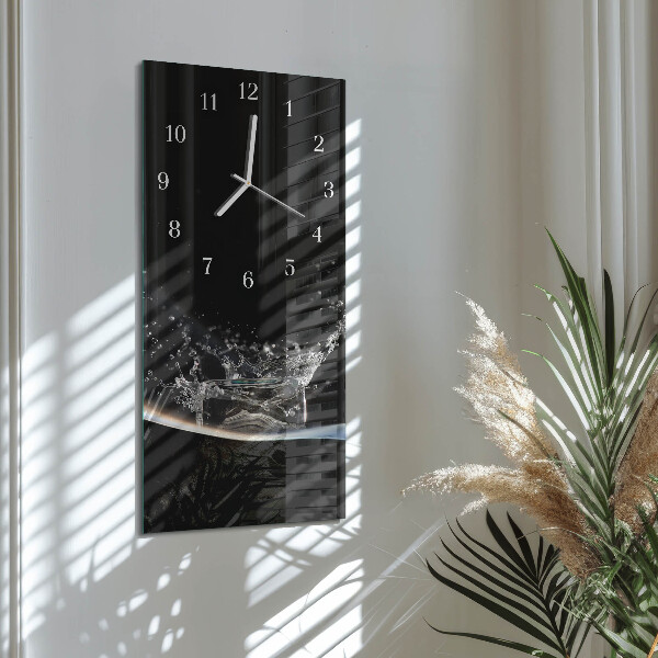 Vertical wall clock Water