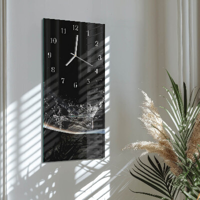 Vertical wall clock Water
