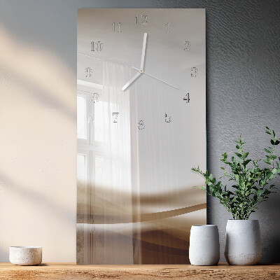 Vertical wall clock Abstract Lines