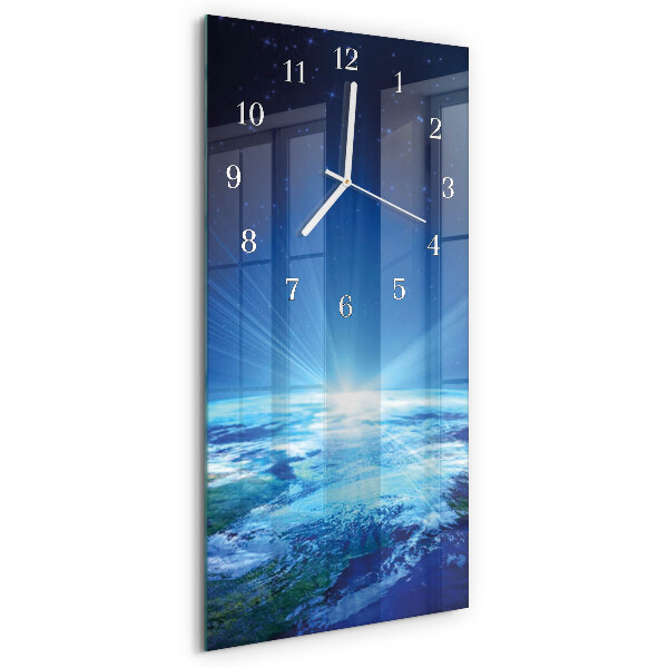 Vertical wall clock Earth's Universe