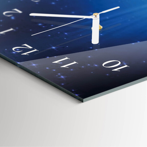 Vertical wall clock Earth's Universe