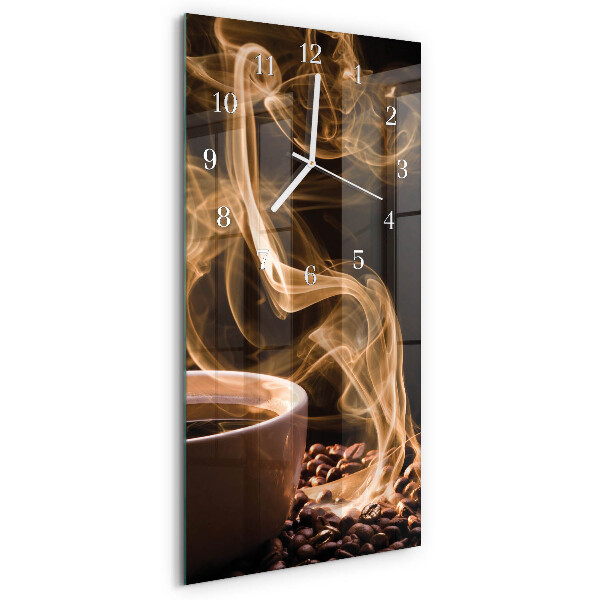 Vertical wall clock Cup of Coffee