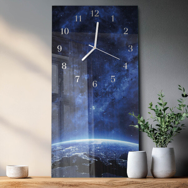 Vertical wall clock Weltall