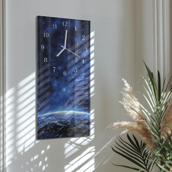 Vertical wall clock Weltall